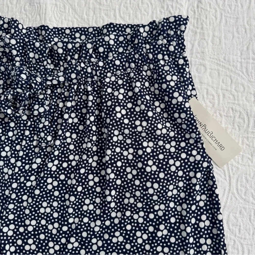 Women’s Polka Dot Blue And White loose Pants Business Casual L